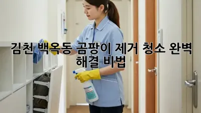 🏡 김천 백옥동 곰팡이 제거 청소, 완벽 해결 비법! 💯