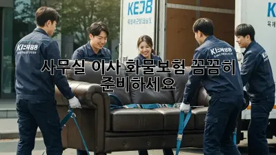 사무실 이사? 화물보험 꼼꼼히 준비하세요!